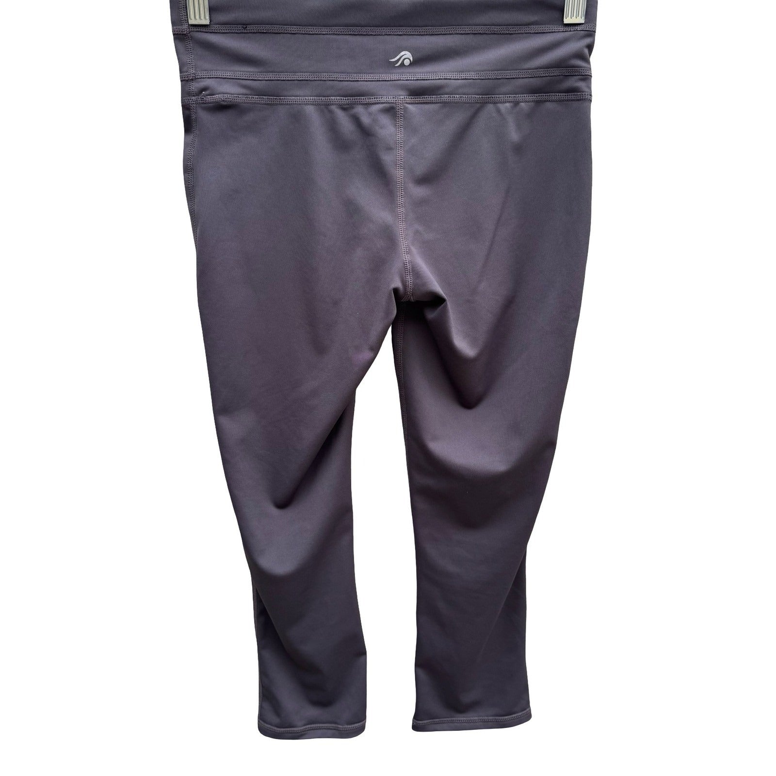 Ideology Gray Performance Capri Leggings Workout Yoga Pants Hidden Pocket XS