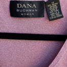 Switch Dana Buchman Coastal Mauve Pink Pointelle Knitwear Cardigan Tank Twin Set 1X 2X 2 image