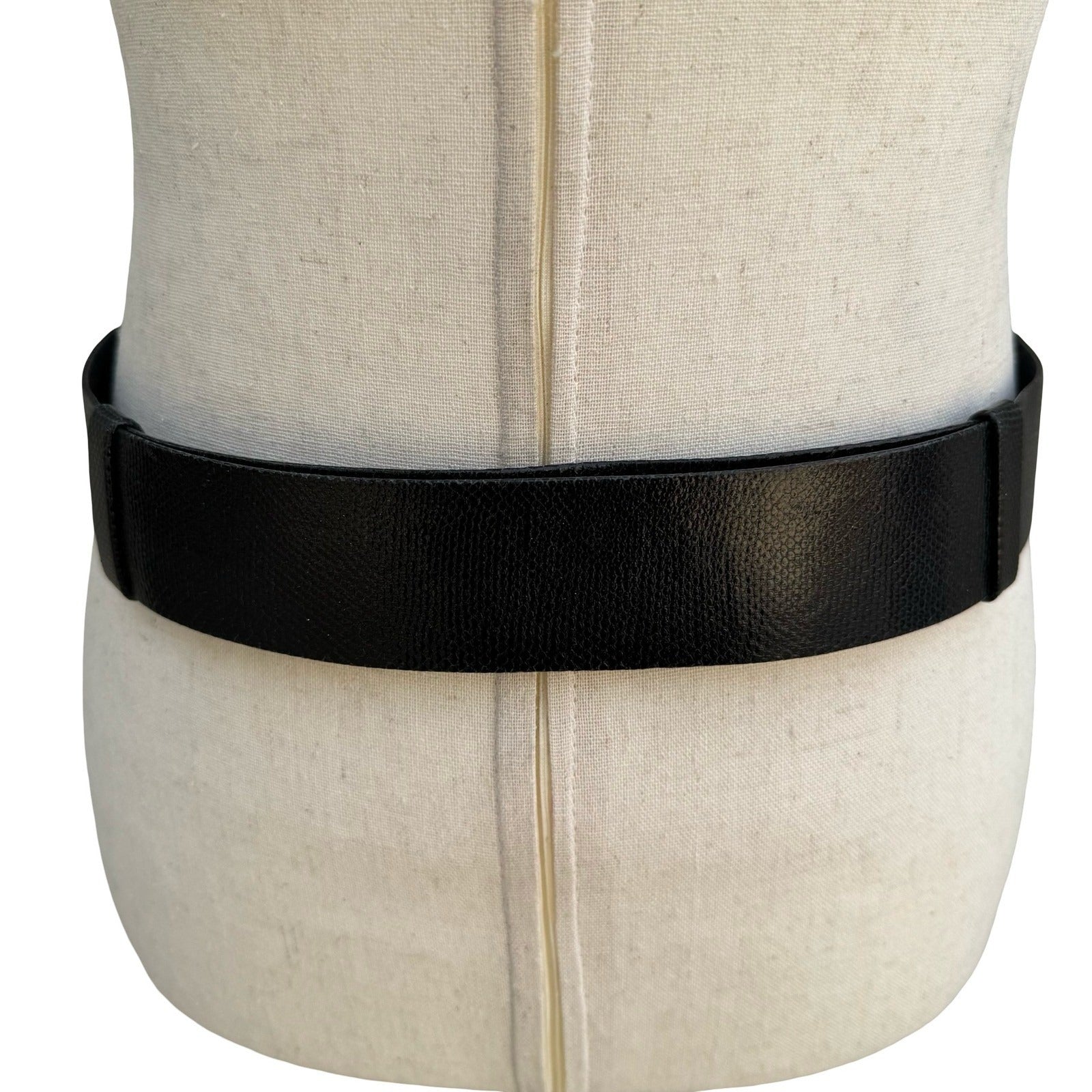 Puruti Vintage Black Gold Rhinestone Enamel Statement Waist Belt with Dust Bag