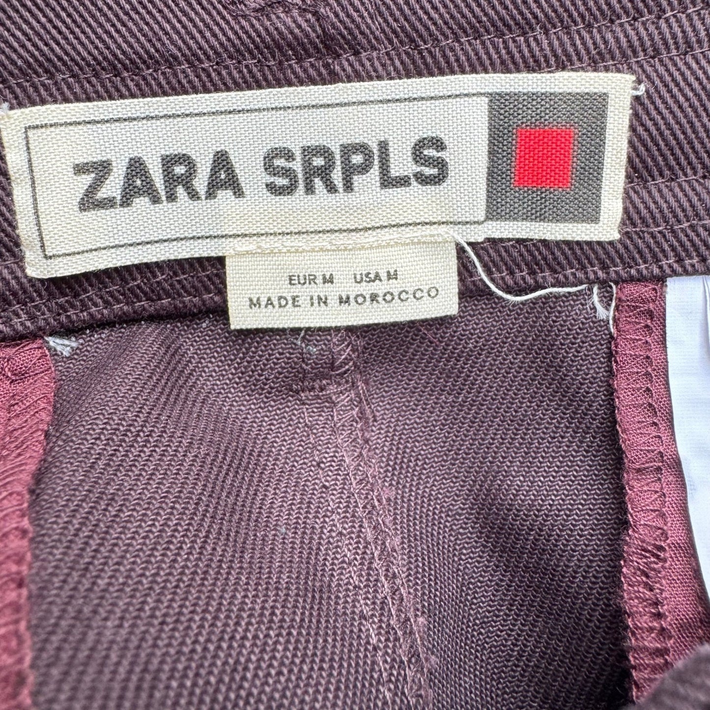 Zara SRPLS Military Chic Streetwear Utilitarian Wrap Mini Skirt Pleated Hem M