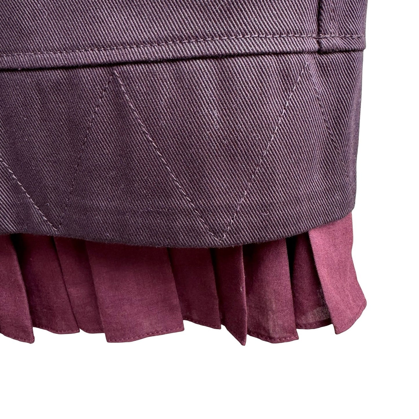 Zara SRPLS Military Chic Streetwear Utilitarian Wrap Mini Skirt Pleated Hem M