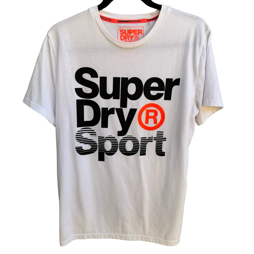 Superdry Sport Graphic Streetwear Athleisure Urban J Fashion Shirt White Mens L