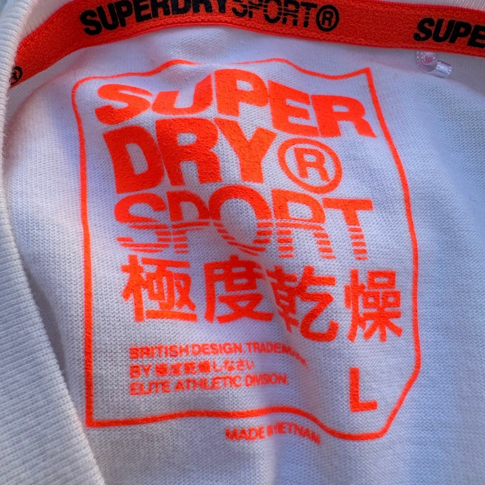 Superdry Sport Graphic Streetwear Athleisure Urban J Fashion Shirt White Mens L
