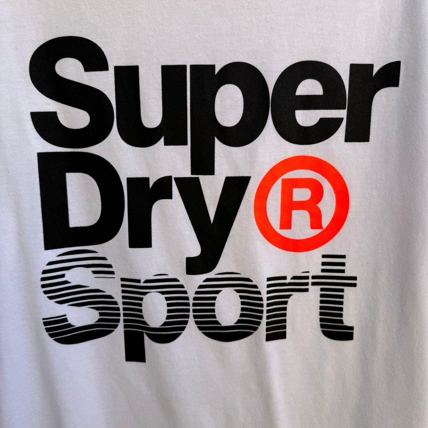 Superdry Sport Graphic Streetwear Athleisure Urban J Fashion Shirt White Mens L