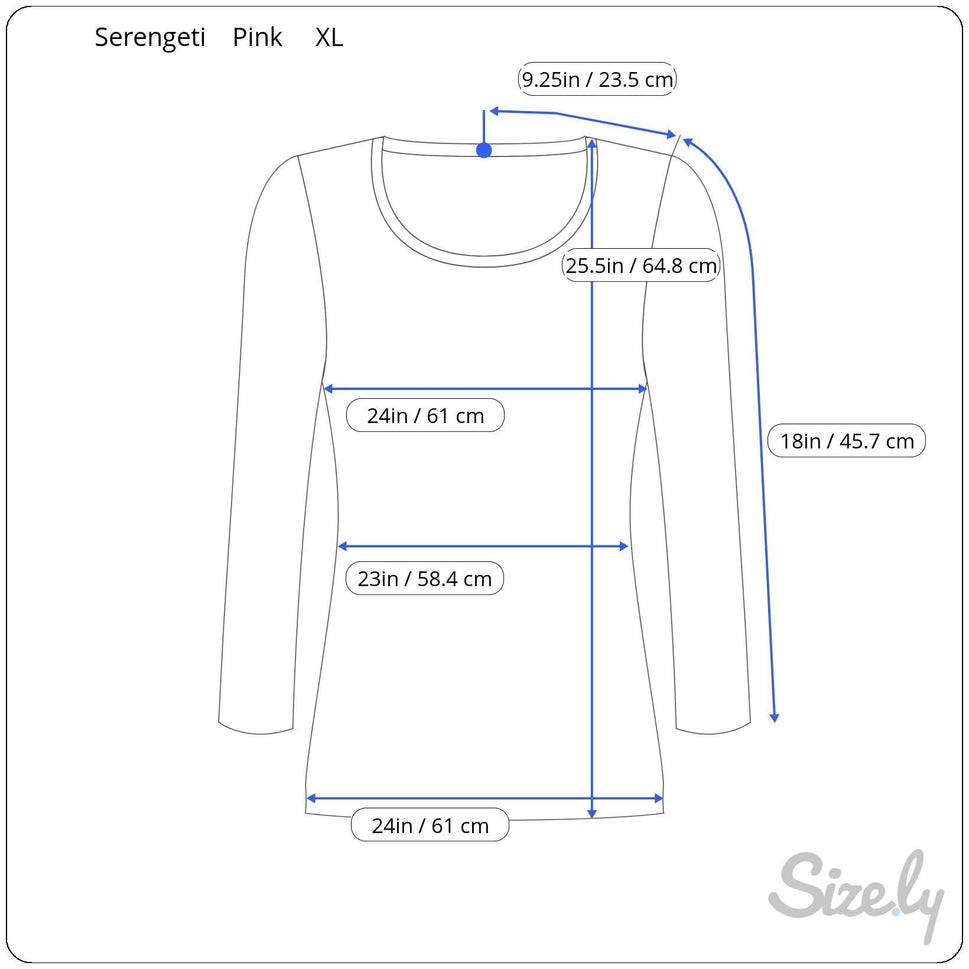 Serengeti Womens Floral V-Neck Long Sleeve Boho Pink Purple Tunic Blouse Top XL