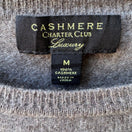 Switch Charter Club 100% Cashmere Quiet Luxury Minimalist Preppy Crewneck Sweater S 2 image