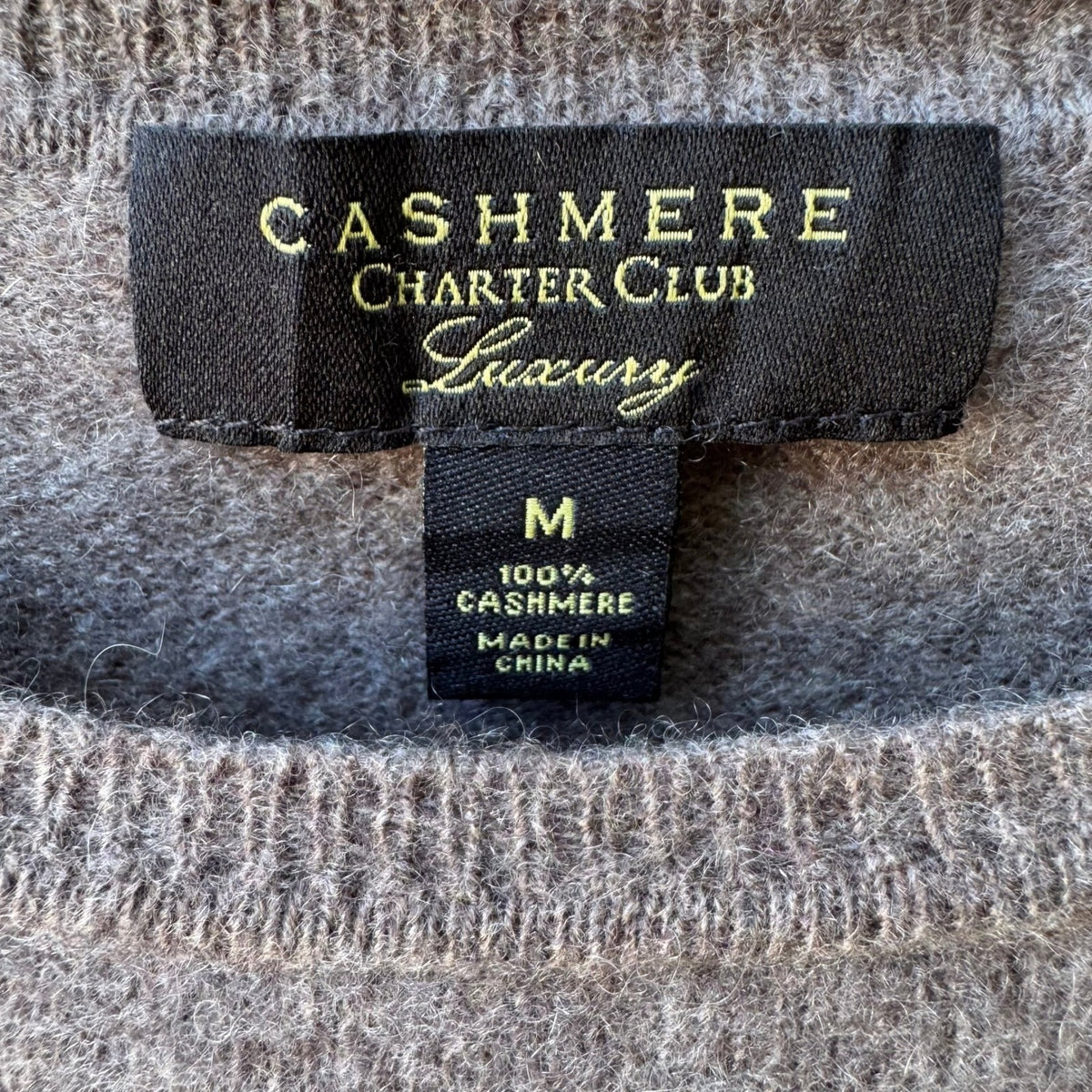 Charter Club 100% Cashmere Quiet Luxury Minimalist Preppy Crewneck Sweater S