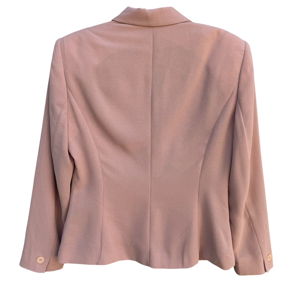 Rena Rowan For Saville Petite Vintage Womens Blush Pink Preppy Blazer Jacket 6P