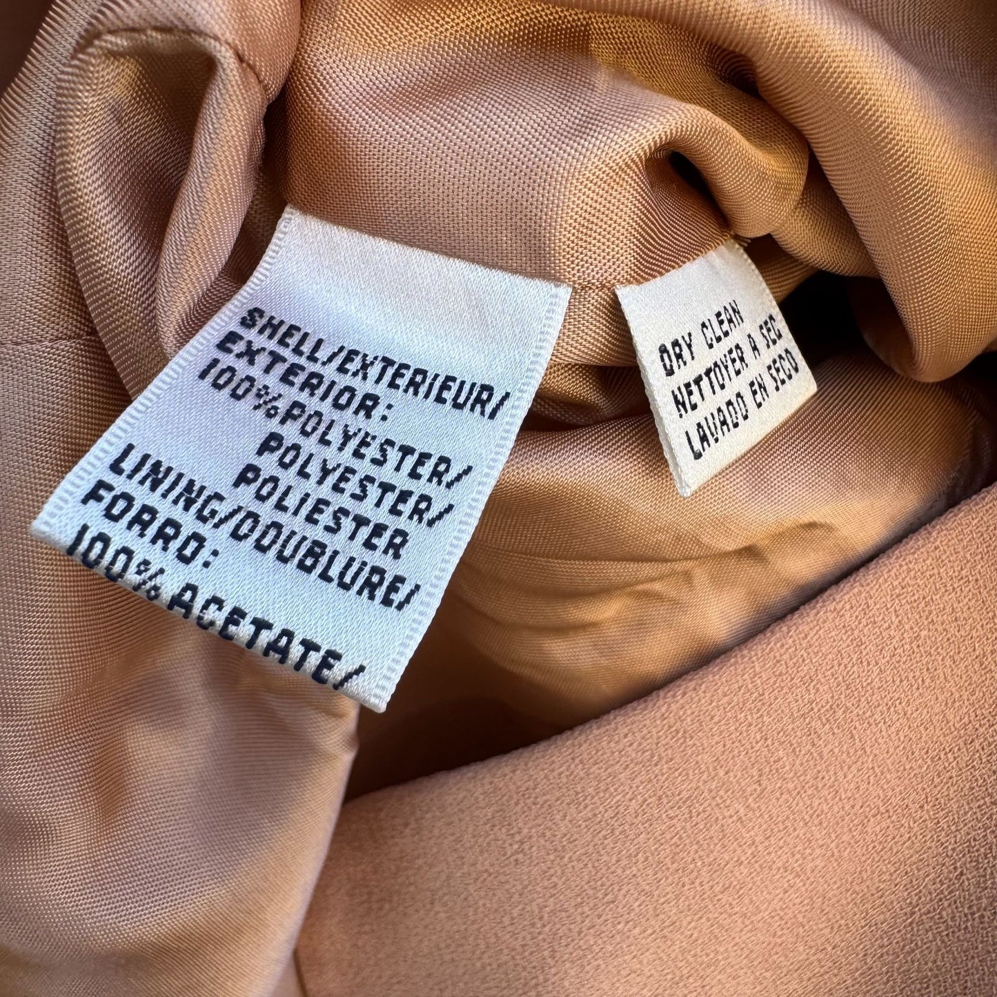 Rena Rowan For Saville Petite Vintage Womens Blush Pink Preppy Blazer Jacket 6P