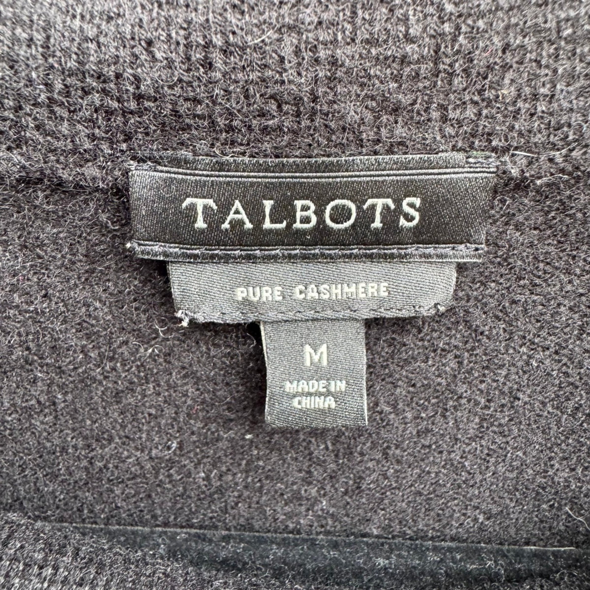 Talbots Pure Cashmere Quiet Luxury Old Money Minimalist Cozy Cowl Neck Sweater M