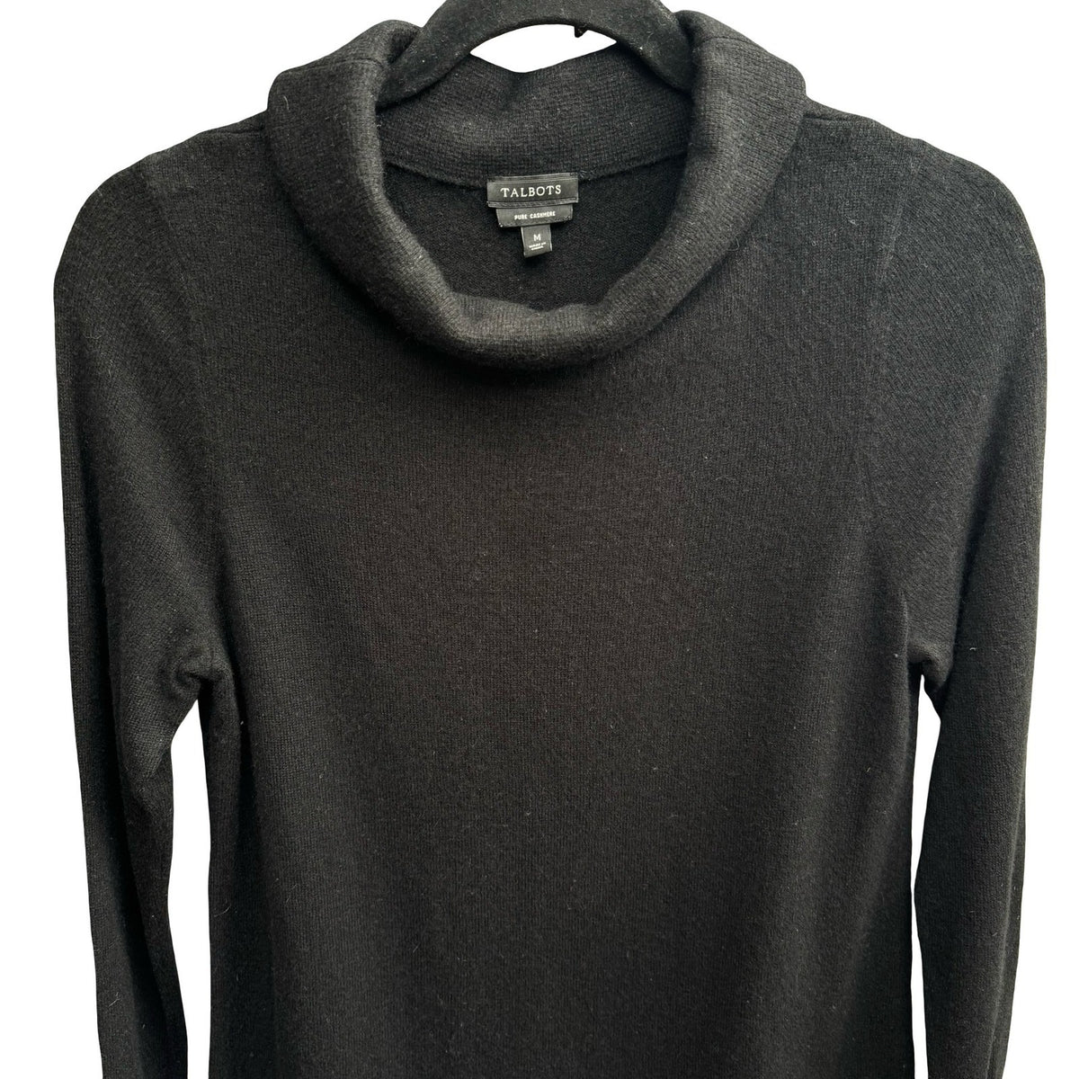Talbots Pure Cashmere Quiet Luxury Old Money Minimalist Cozy Cowl Neck Sweater M