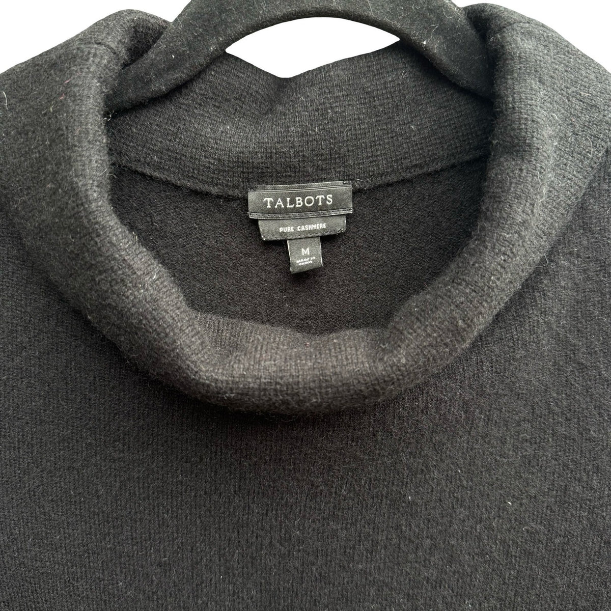 Talbots Pure Cashmere Quiet Luxury Old Money Minimalist Cozy Cowl Neck Sweater M