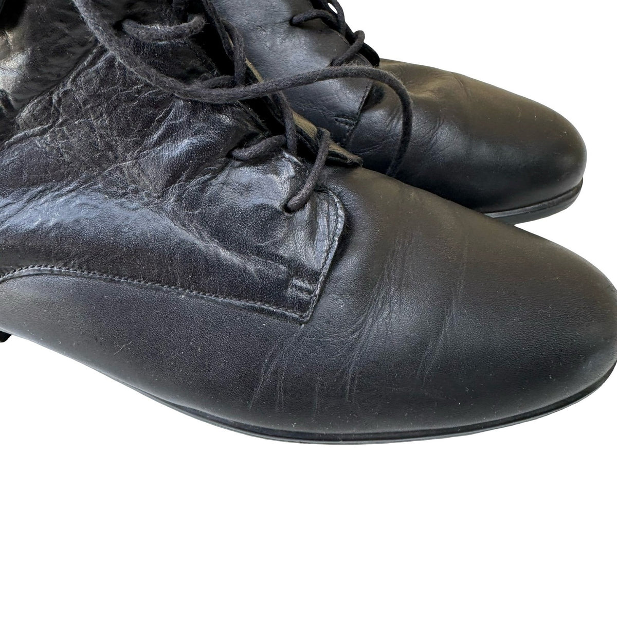Nine West Vintage 90s Leather Goth Steampunk Victorian Anson Boots Black 11M