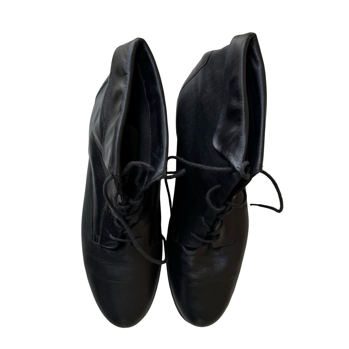 Nine West Vintage 90s Leather Goth Steampunk Victorian Anson Boots Black 11M