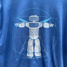 Switch Story Spark Blue Vitruvian Robot STEM Robotics Techwear Graphic T-Shirt Mens L 3 image