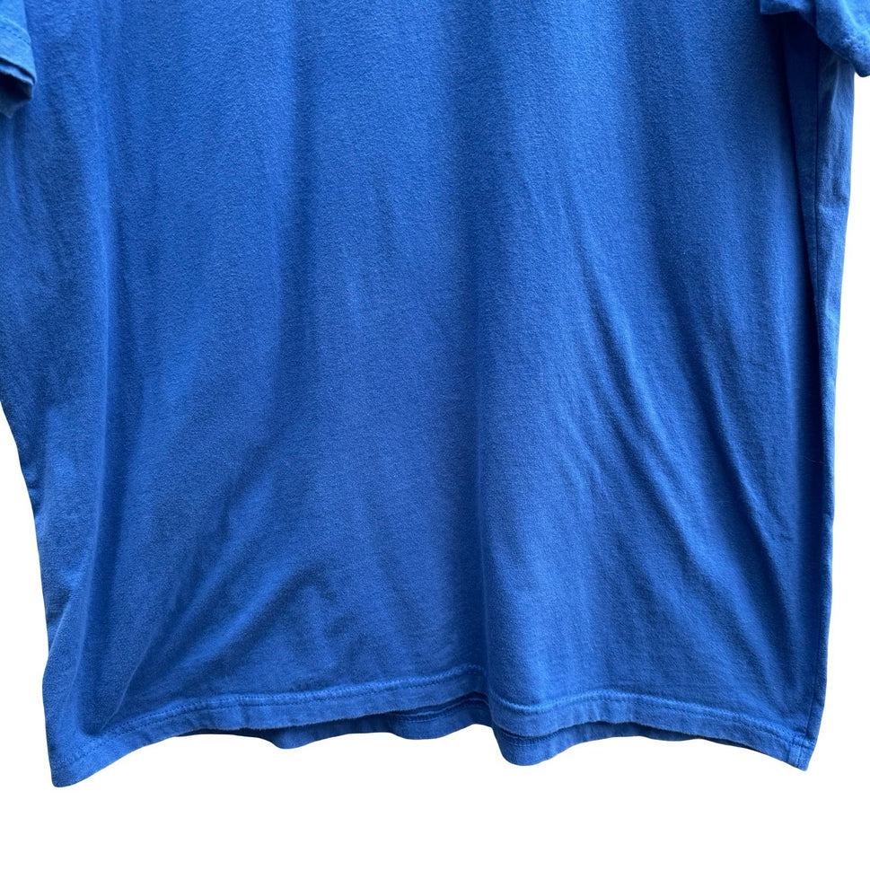 Story Spark Blue Vitruvian Robot STEM Robotics Techwear Graphic T-Shirt Mens L