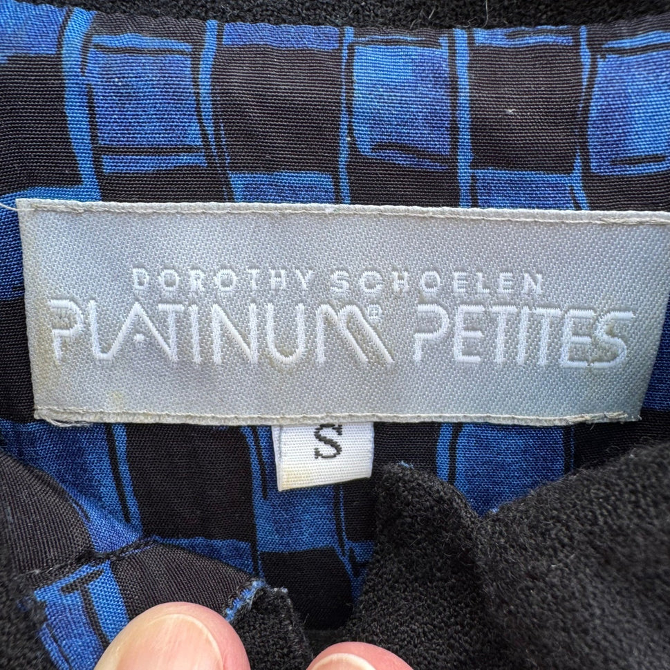 Dorothy Schoelen Platinum Vintage 90s Avant Garde Wool Art to Wear Crop Jacket L
