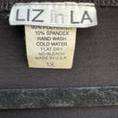 Switch Liz in LA Whisigoth Witchy Beaded Flutter Sleeve Handkerchief Hem Blouse 1X 2 image