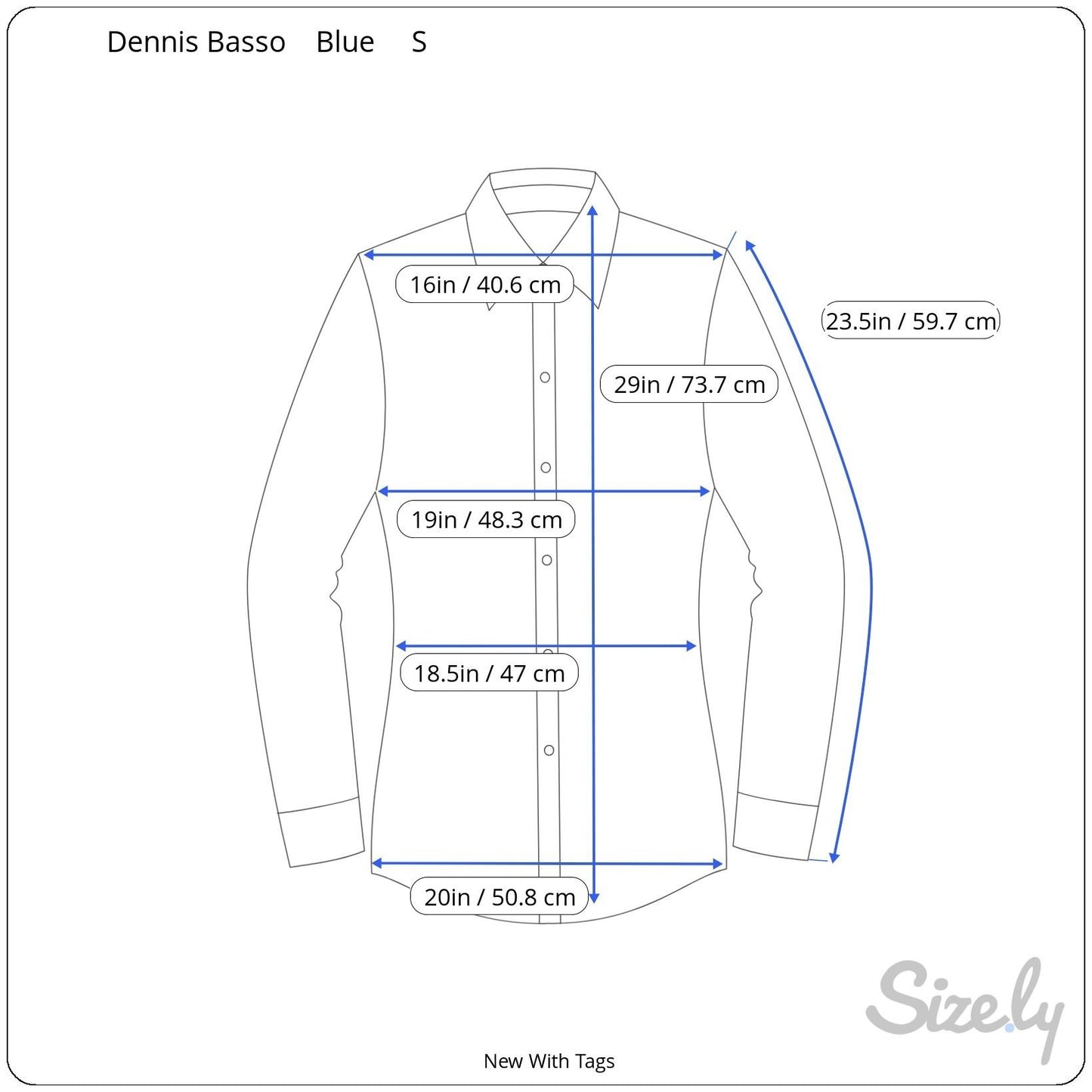 Dennis Basso Blue Paisley Snake Dot Print Long Sleeve Button-Up Shirt New S