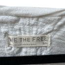 Switch We The Free Raw Edge Minimalist Boho Slub Knit Scoop Neck Seam Tank Top White S 2 image