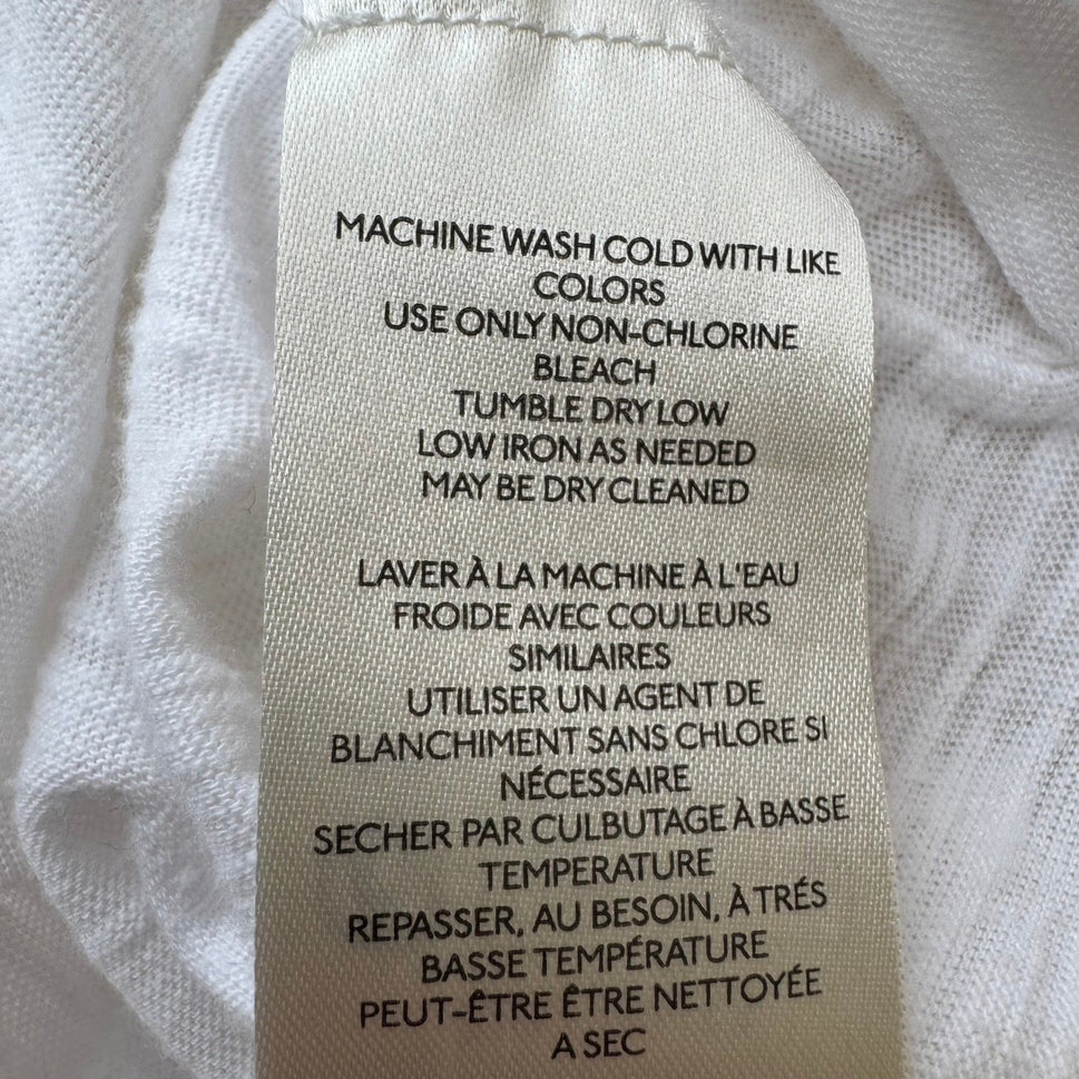 We The Free Raw Edge Minimalist Boho Slub Knit Scoop Neck Seam Tank Top White S