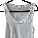 Switch We The Free Raw Edge Minimalist Boho Slub Knit Scoop Neck Seam Tank Top White S 3 image