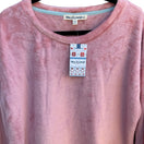 Switch Wallflower Womens Pink Plush Fleece Oversize Long Sleeve Pullover Sweatshirt New XL 2 image