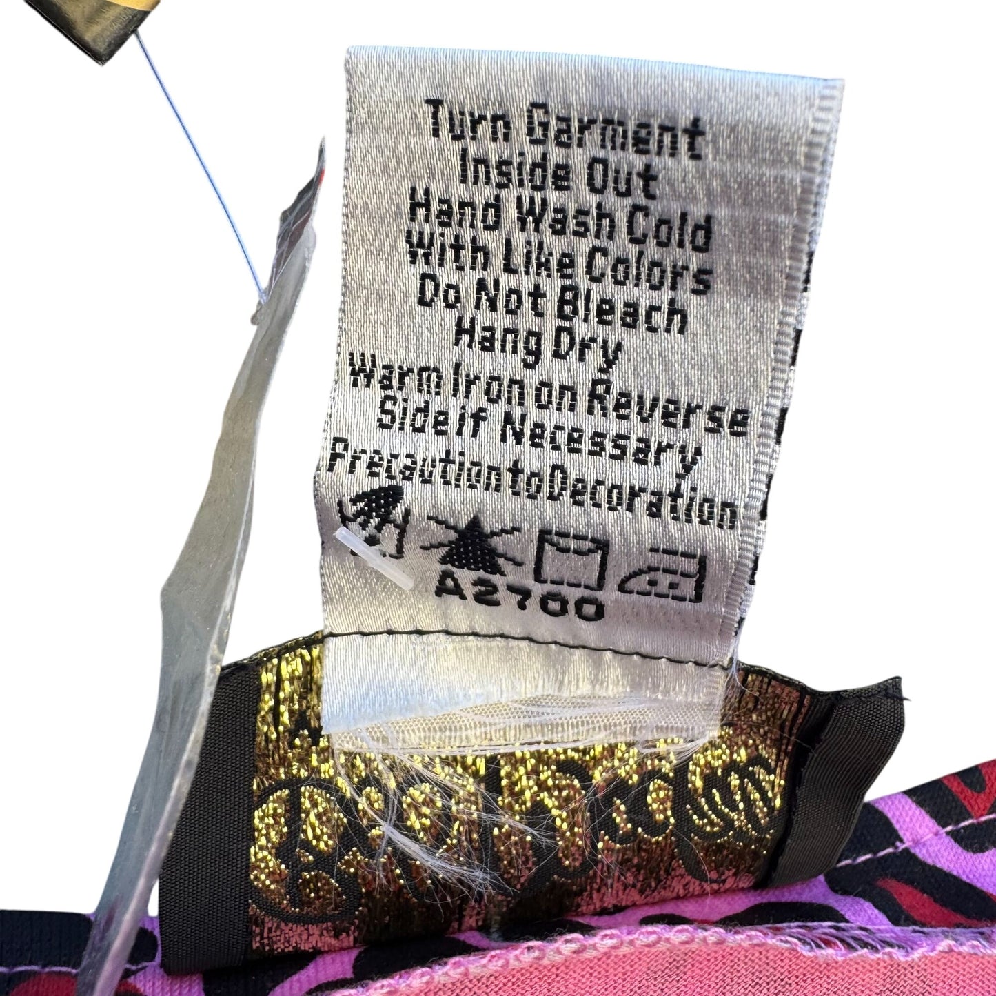 Bob Mackie Wearable Art Vintage Womens Pink Black Leopard Print Tunic Dress New