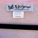 Switch Self Esteem Y2K Coquette Pastel Pink Balletcore Fairy Bow Shirt Womens L NWT 2 image