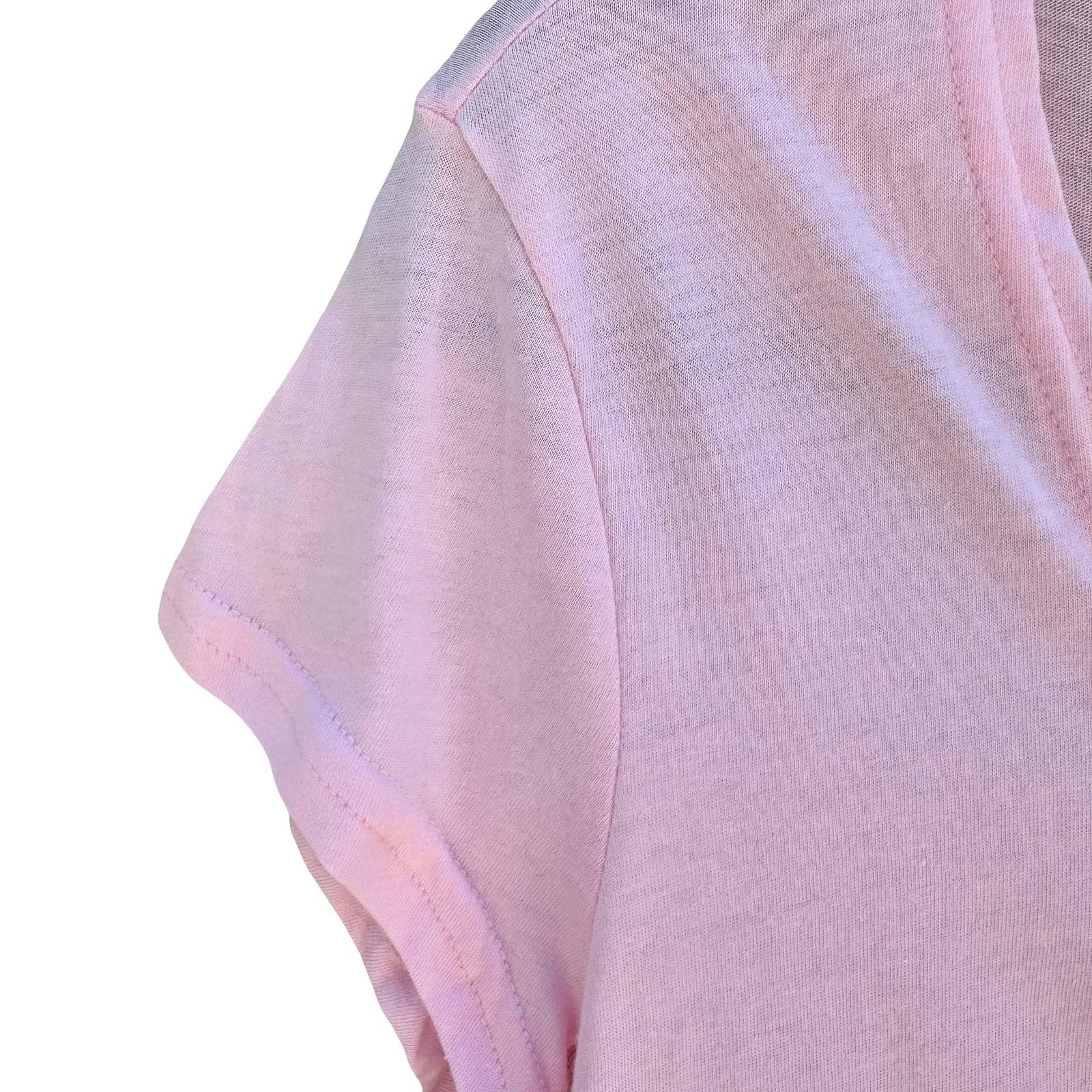 Self Esteem Y2K Coquette Pastel Pink Balletcore Fairy Bow Shirt Womens L NWT