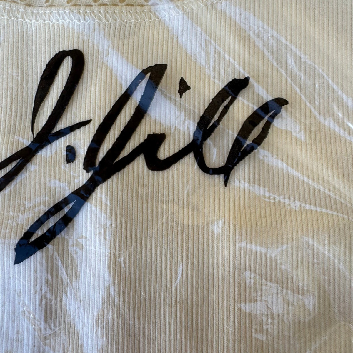 J Jill Coquette Cottagecore Lace Trim Ribbed Tank Top Butter Yellow XL NWT