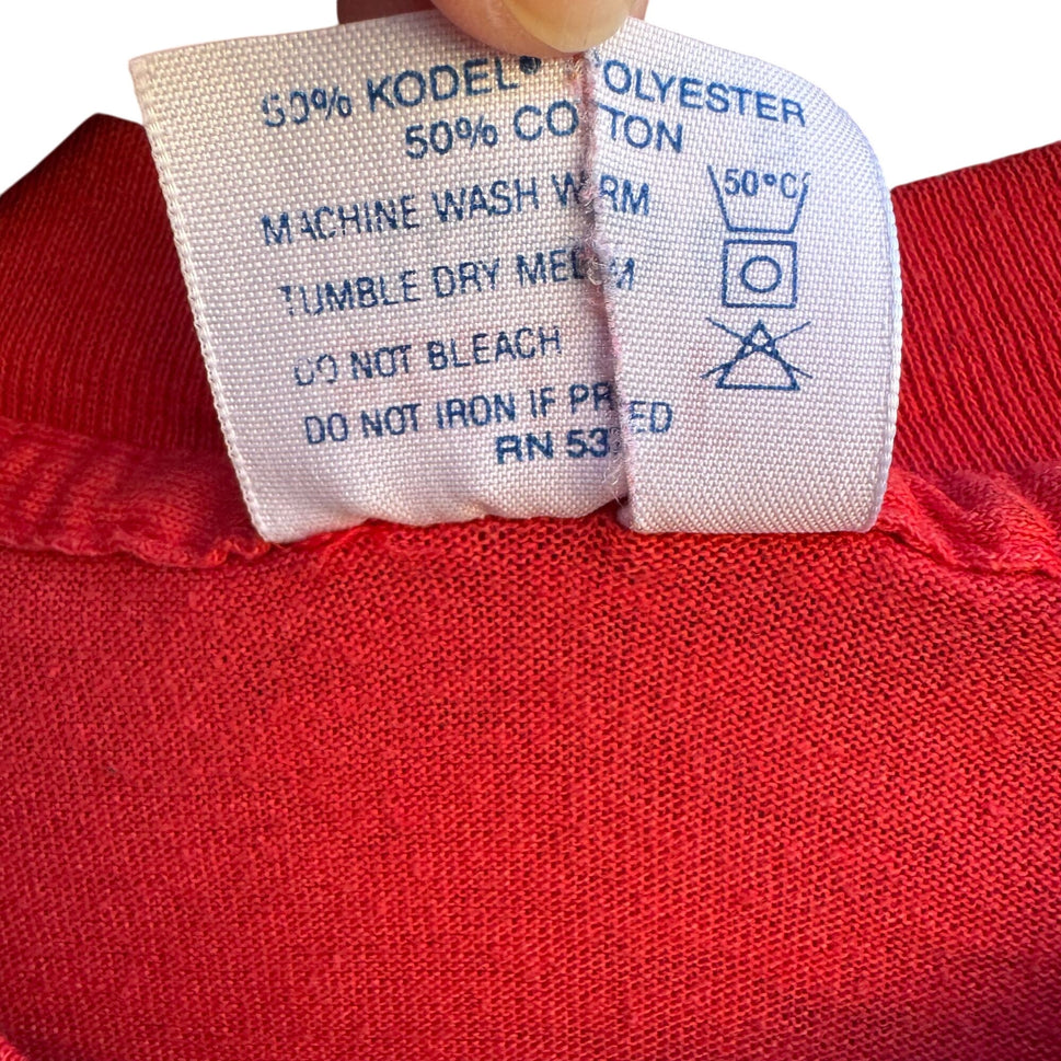 California Raisins Tee Jays Vintage Heard It Thru The Grapevine T-Shirt Red S