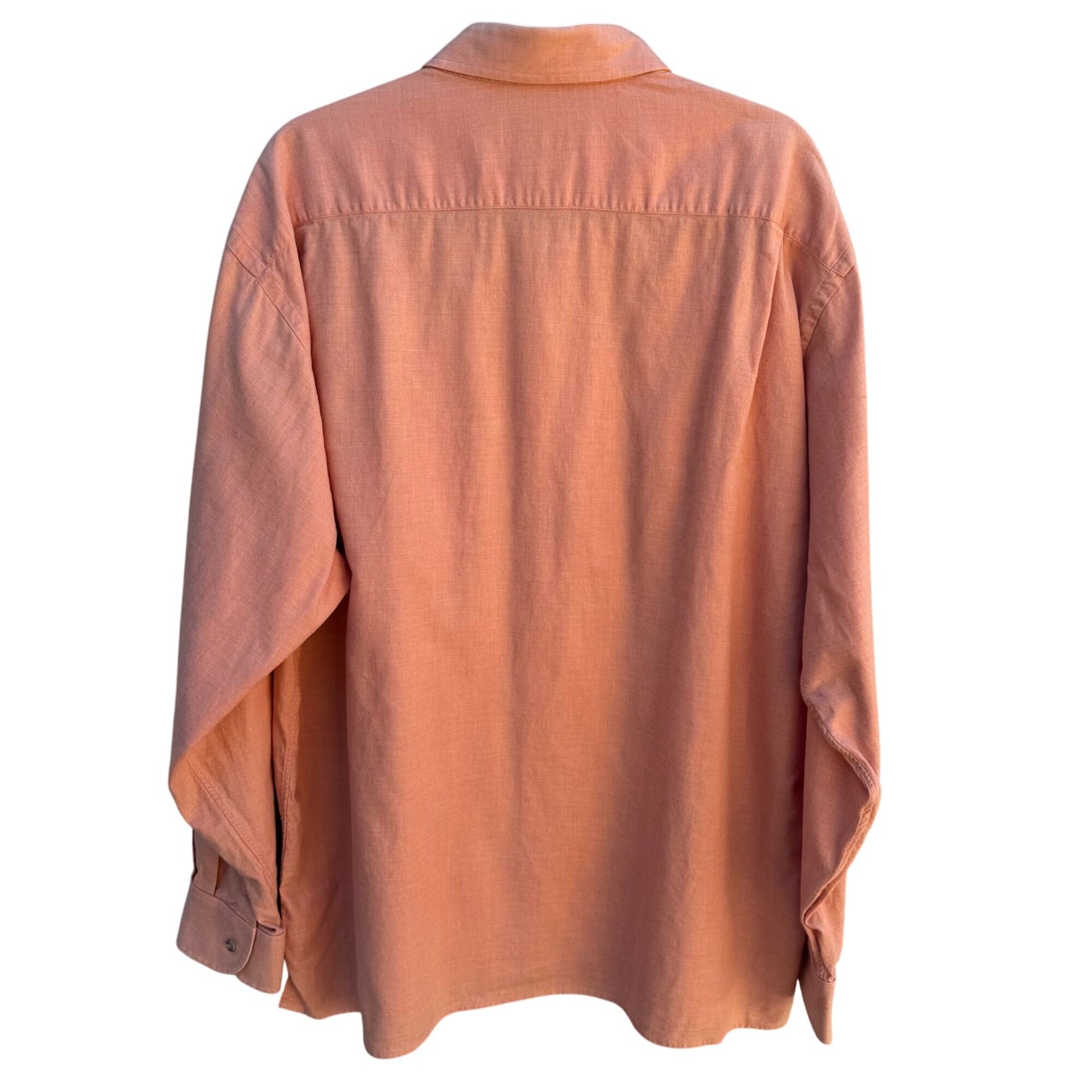 Ben Silver Charleston Mens Shirtings Mens Long Sleeve Button-Up Cotton Shirt XL