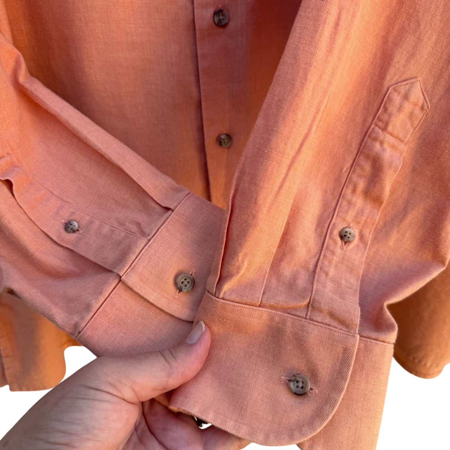 Ben Silver Charleston Mens Shirtings Mens Long Sleeve Button-Up Cotton Shirt XL