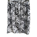 Switch Diane Gilman Vintage Womens Silk Lined Zebra Animal Print Elastic Waist Skirt S 3 image