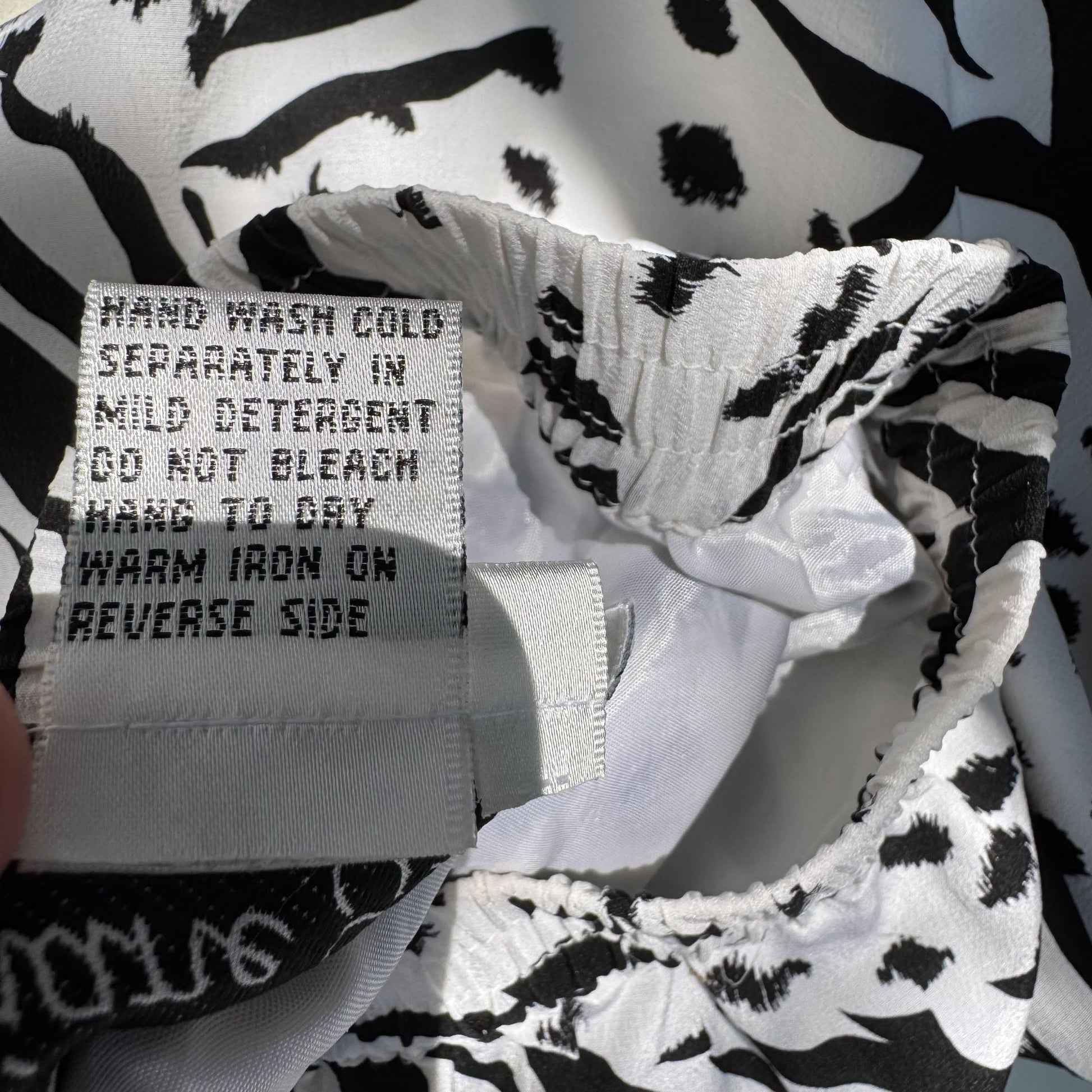 Diane Gilman Vintage Womens Silk Lined Zebra Animal Print Elastic Waist Skirt S