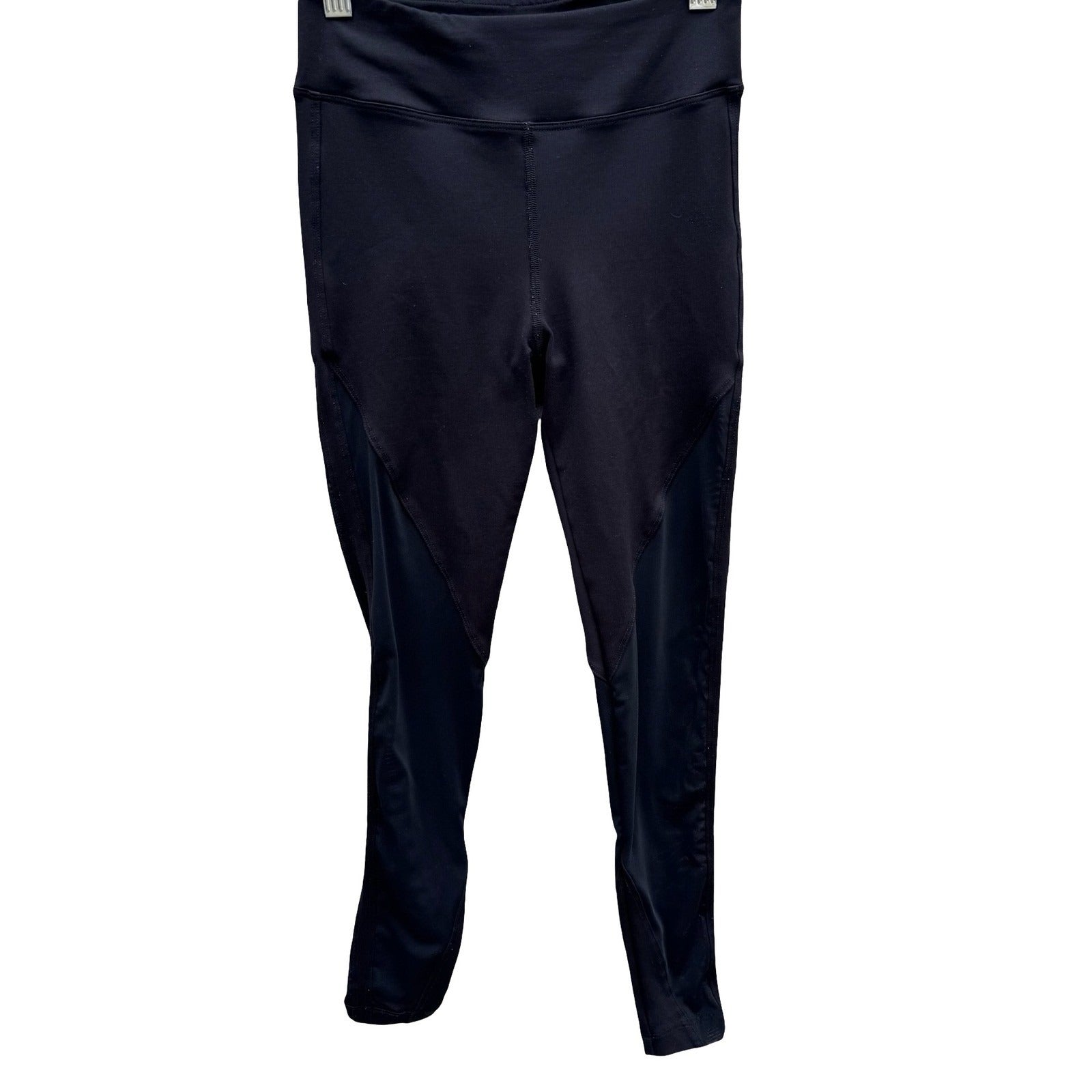 Koral Ilana Kugel Black Mesh Panel High Rise Activewear Gym Leggings Womens XS