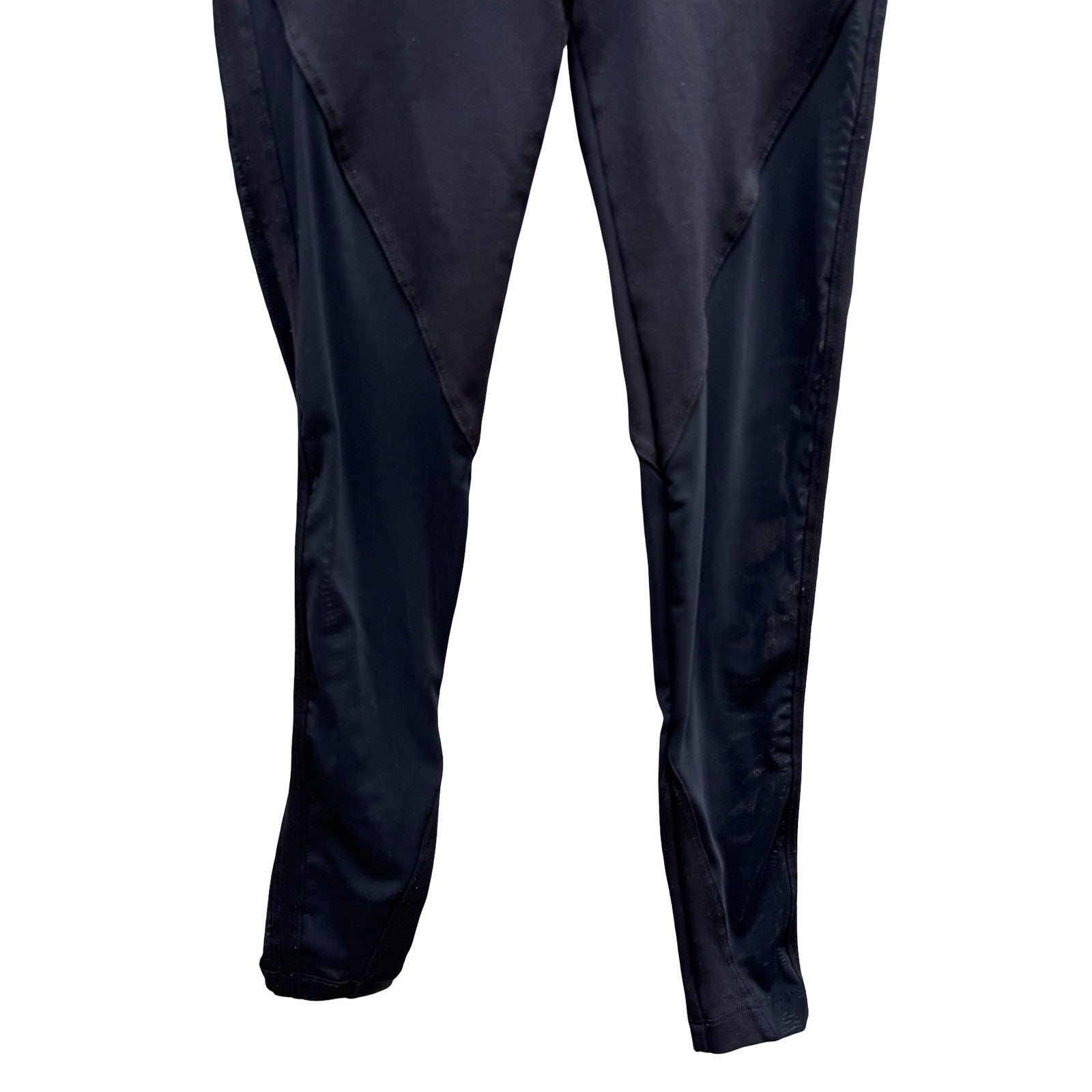 Koral Ilana Kugel Black Mesh Panel High Rise Activewear Gym Leggings Womens XS