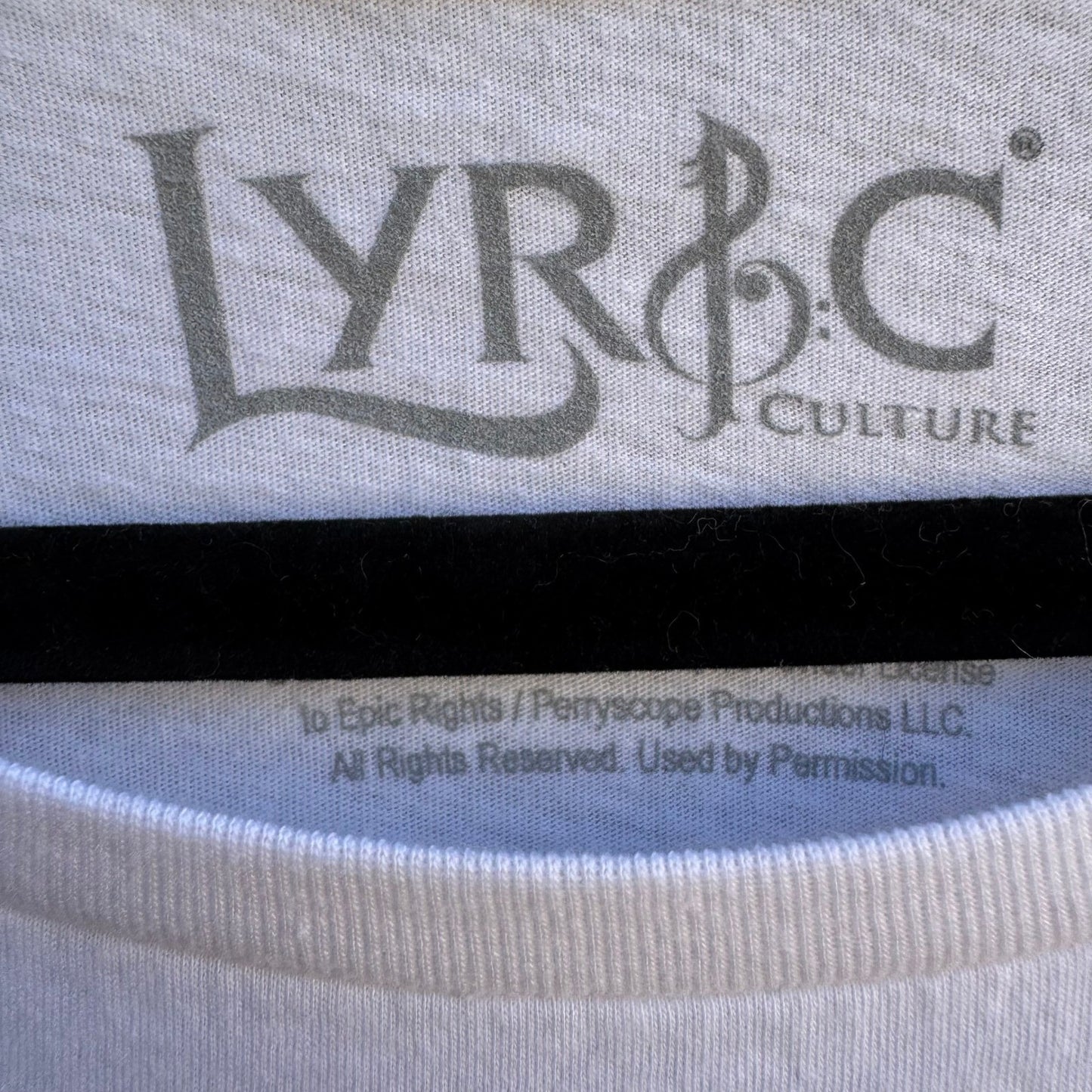 Lyric Culture Woodstock 1969 White Graphic T-Shirt XS Music Festival USA Made