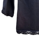 Switch Cynthia Steffe Womens Black Button-Up Crochet Lace 3/4 Sleeves Knit Cardigan L 2 image