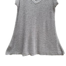 Switch Minimalist Coastal Boho Knit Tank Top Relaxed A-Line Sleeveless Grey Womens S 3 image