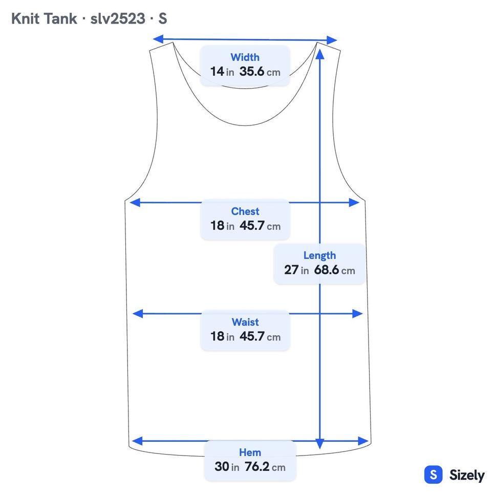 Minimalist Coastal Boho Knit Tank Top Relaxed A-Line Sleeveless Grey Womens S