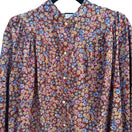 Switch Gene Burton Pasadena Vintage Floral Button-Up Prairie Long Sleeve Womens Blouse 2 image