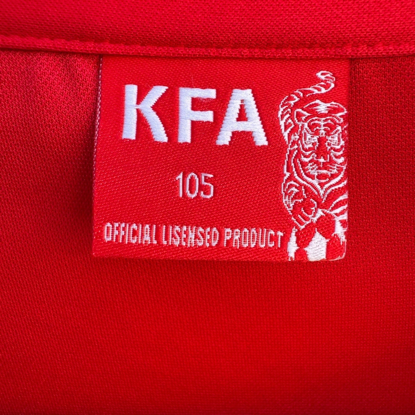 KFA South Korea Legend Soccer Jersey Red Tiger Graphic Mens L World Cup Football