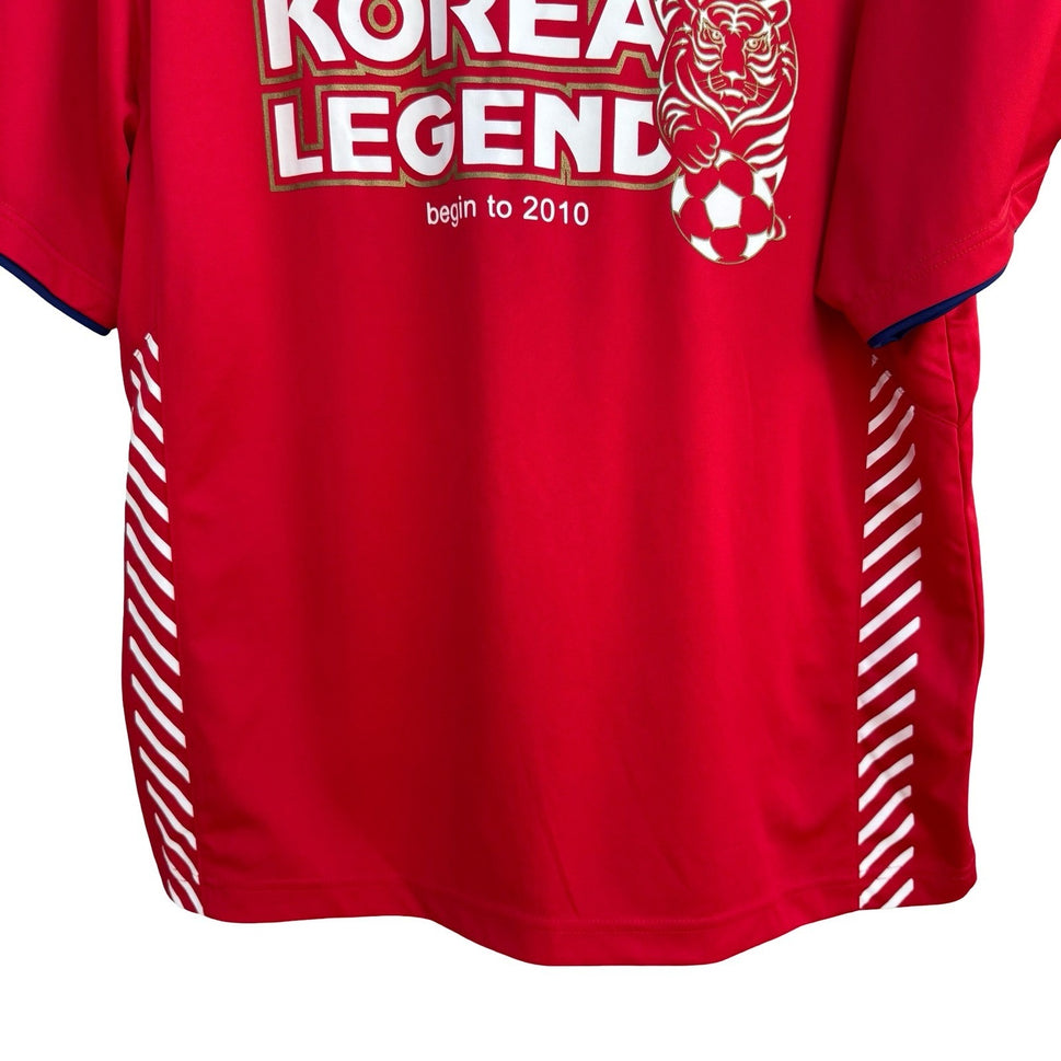 KFA South Korea Legend Soccer Jersey Red Tiger Graphic Mens L World Cup Football