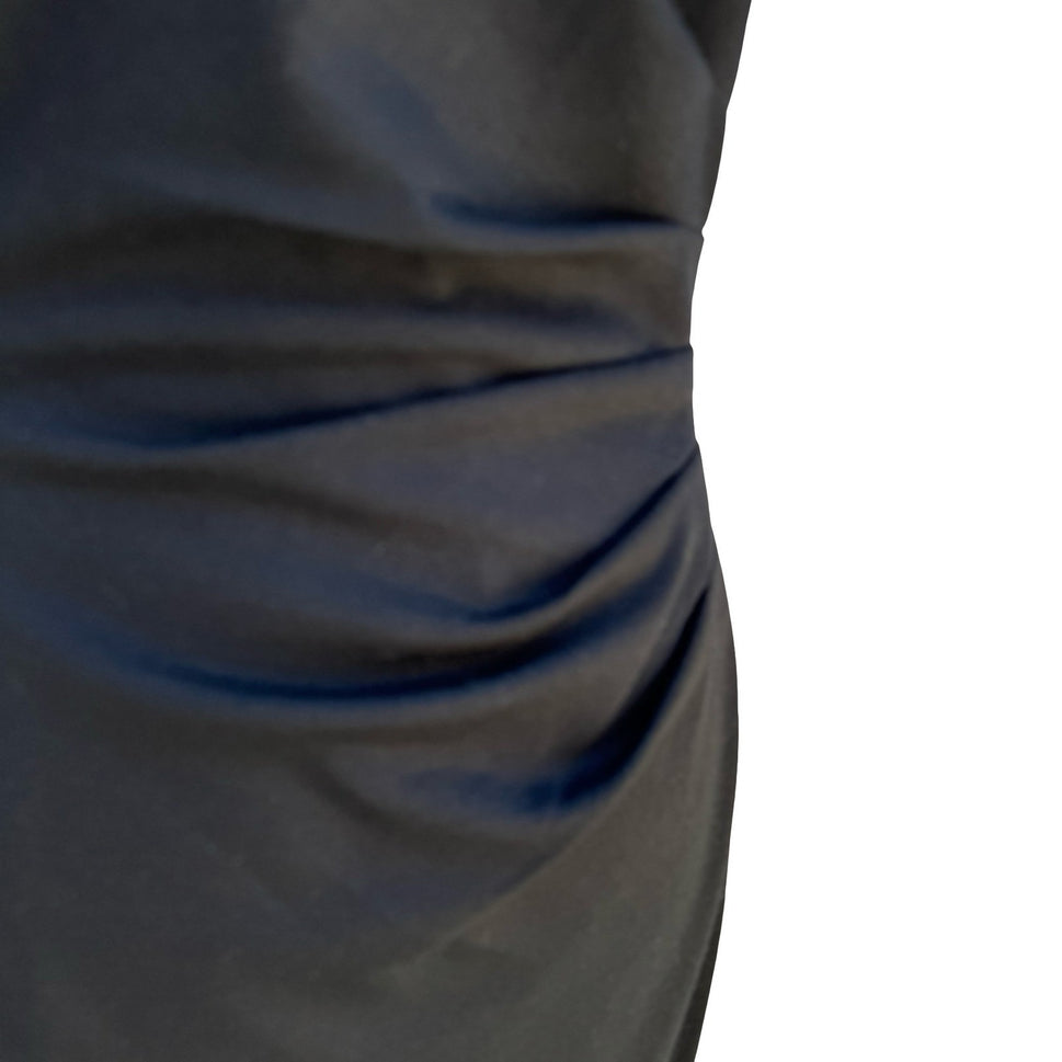 Lauren Ralph Lauren Black White Colorblock Sheath Dress Womens 6 Party Cocktail