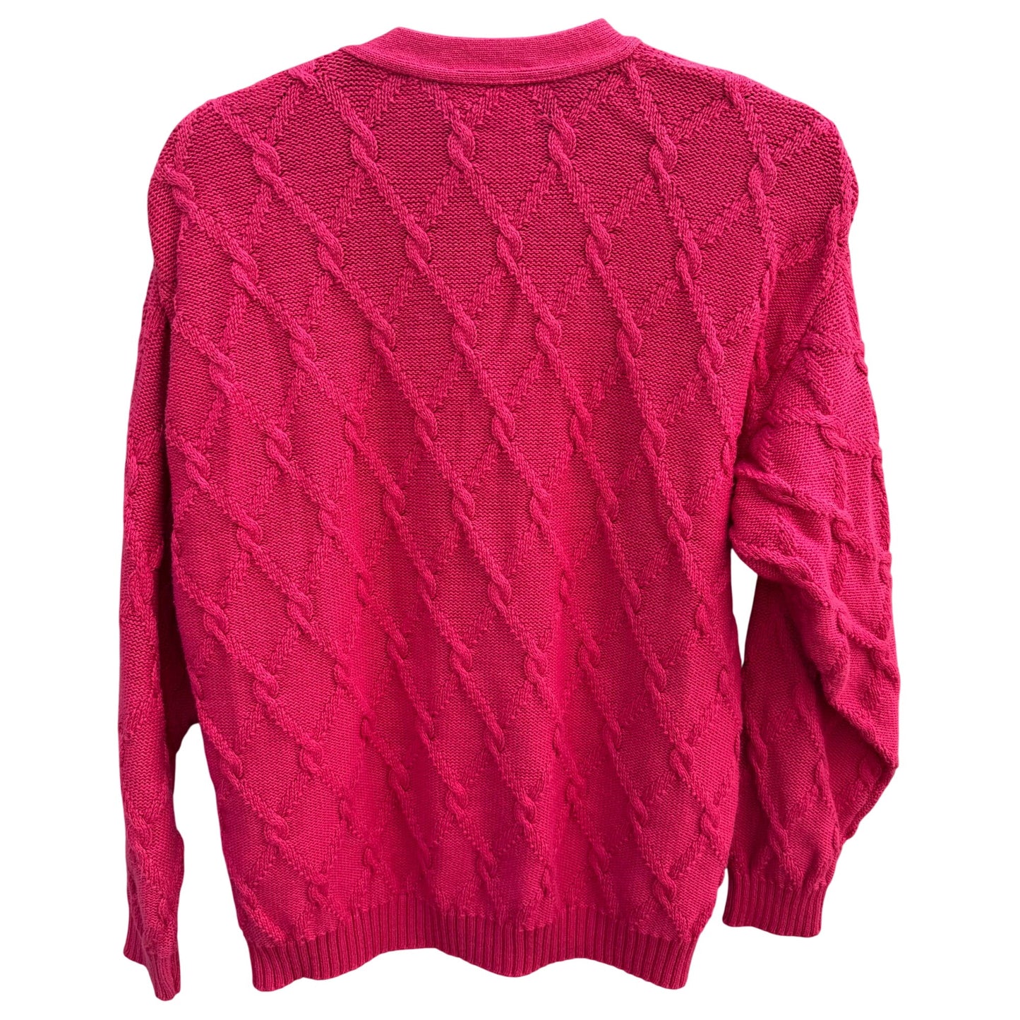 Pendleton Country Sophisticates Vintage Cable Knit Cardigan Sweater Oversized M