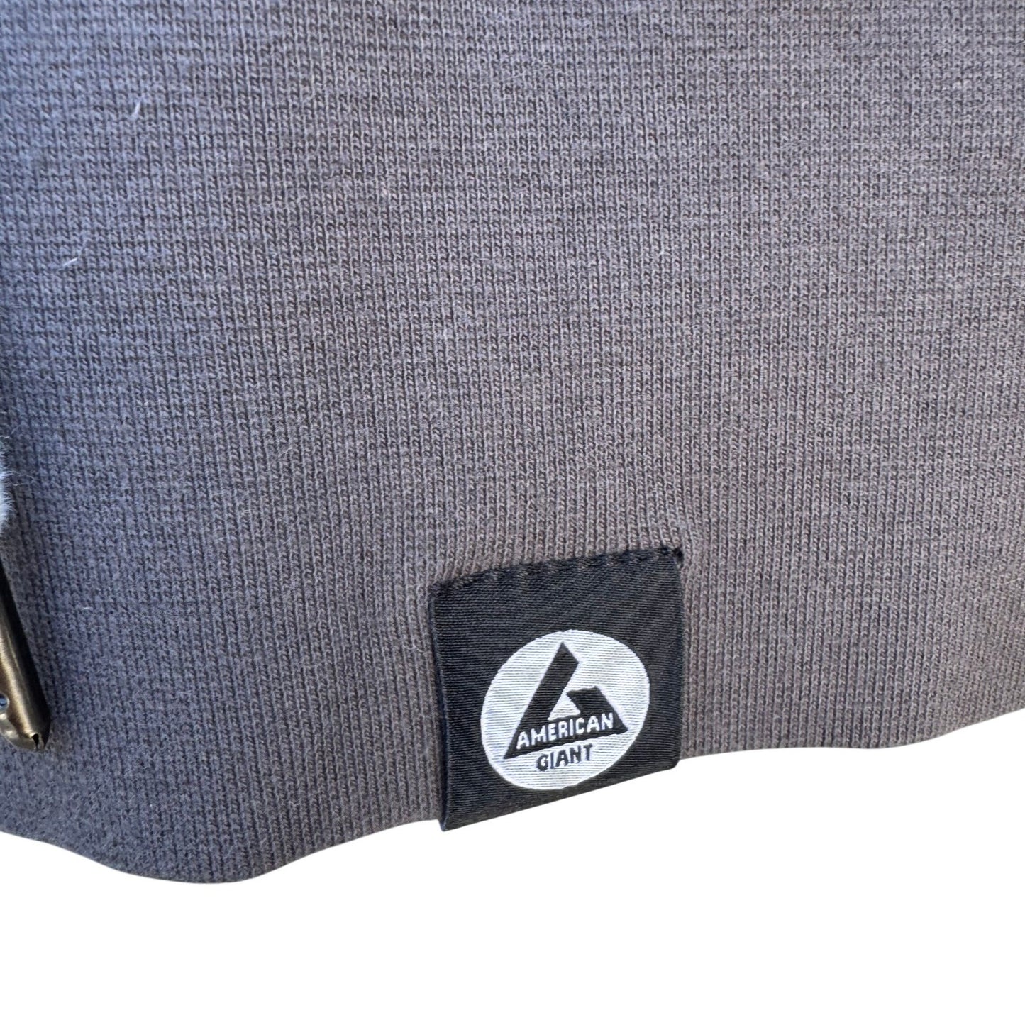 American Giant Womens Classic Full Zip Hoodie Charcoal Gray Cotton Size M USA