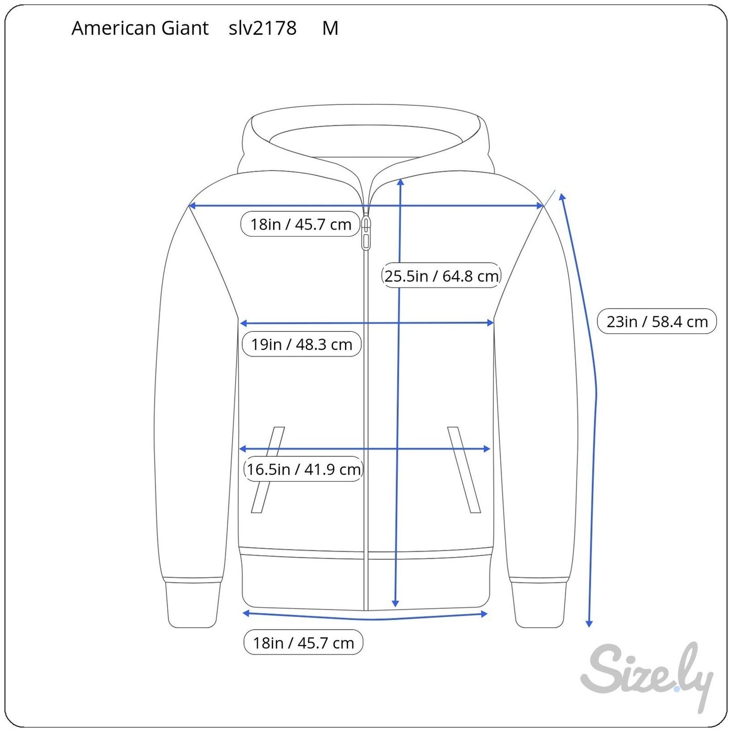 American Giant Womens Classic Full Zip Hoodie Charcoal Gray Cotton Size M USA