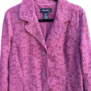 Switch Denim &amp; Co Vintage Womens Oversized Pink Corduroy Floral Barn Chore Blazer Jacket M 2 image